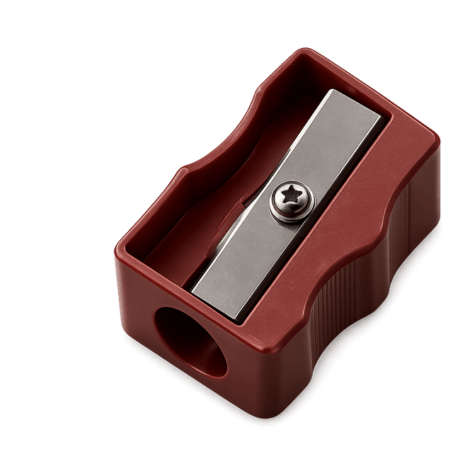 Red pencil sharpener
