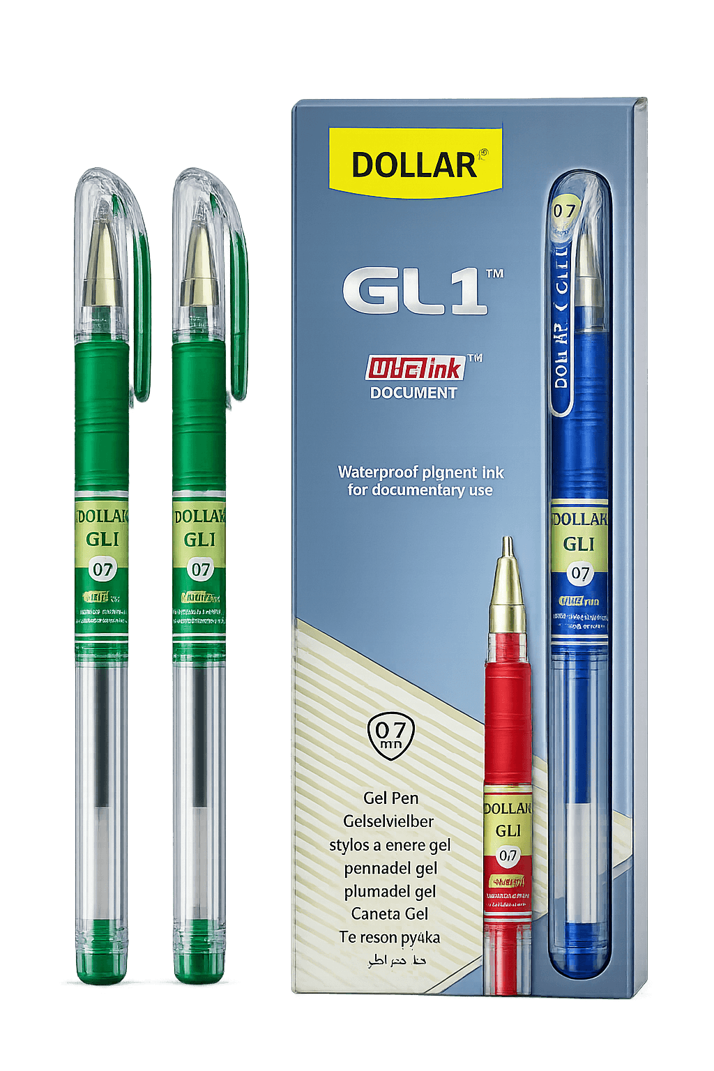Dollar Green Waterproof Pen