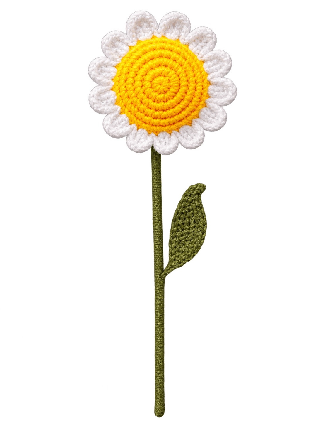 Crochet Sunflower 1 pcs