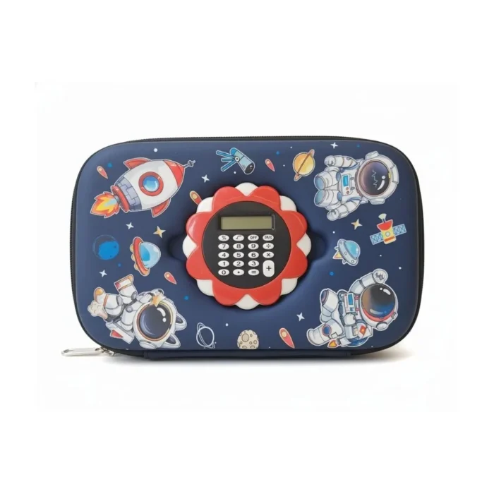 Space 3D Pencil Case with Calculator