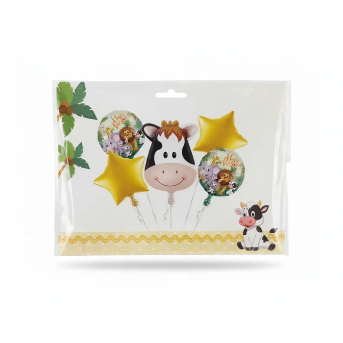Cow Head Foil Balloon Set