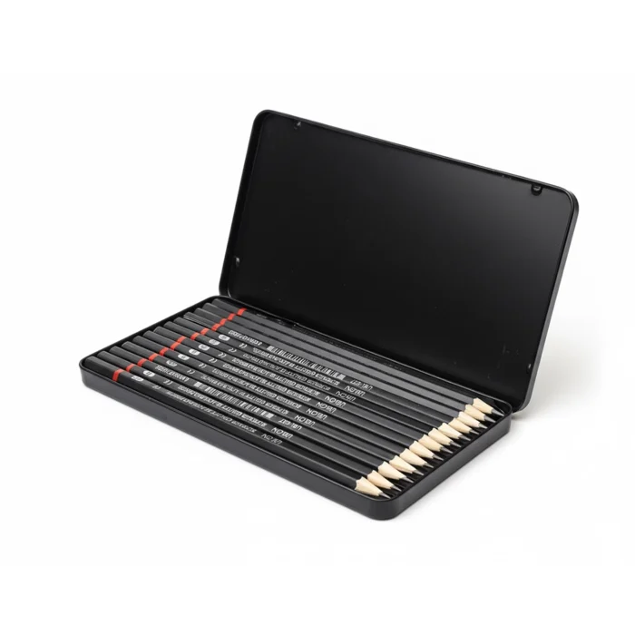 Ulson Graded Pencil Superior Quality Blacklead Pencils (Pack of 12) In Metal Box